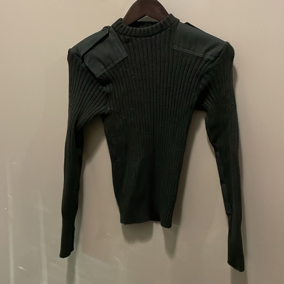 Vintage 1983 Dorothea Knitting Mills Sweater Adult Military Wool Mens Size Small - Picture 2 of 10